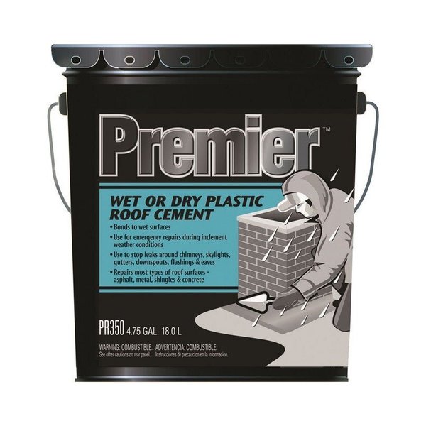 Premier Black Asphalt WetDry Surface Roof Cement 475 gal PR350070